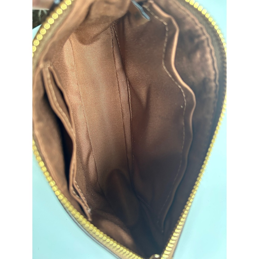 Coach Nolita 19 Brown Signature Coated Canvas Shoulder Bag Excellent - Picture 5 of 8
